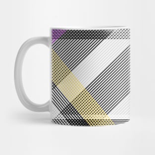 Abstract Lines - Nonbinary Colors Mug